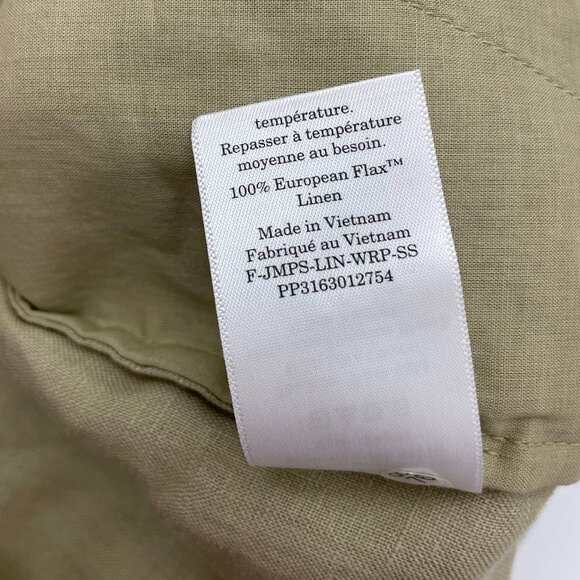 EVERLANE Linen Wrap Cross Front Jumpsuit - Picture 7 of 15